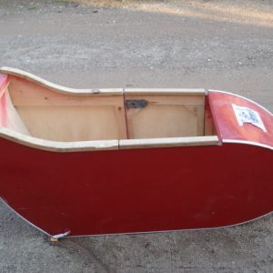 SIDECAR BARQUETA DE MADERA PARA SIDECAR AÑOS 20.