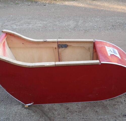 SIDECAR BARQUETA DE MADERA PARA SIDECAR AÑOS 20.