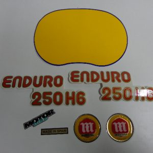 ADHESIVOS MONTESA ENDURO 250 H6 JUEGO DE 6 UNID.