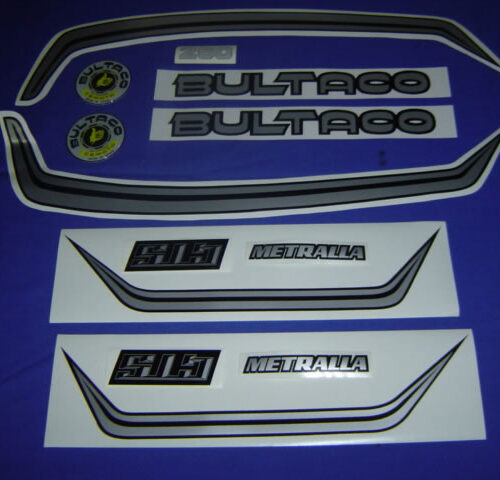 ADHESIVOS BULTACO METRALLA 250 GTS. ( JUEGO DE 13 ADHESIVOS).