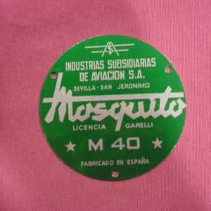 PLACA DE MOSQUITO M-40 VERDE