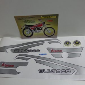 Adhesivos bultaco alpina modelos 165-166 juego completo