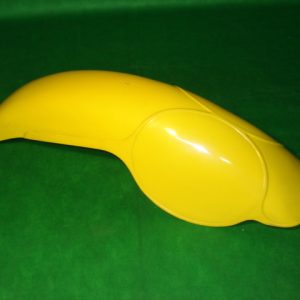 GUARDABARROS TRASERO AMARILLO CON PORTANUMEROS, REF 751