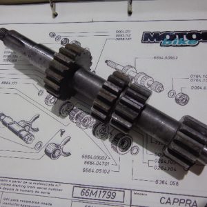 Montesa cappra 414, enduro 360 eje tren cambio 4 velocidades ref