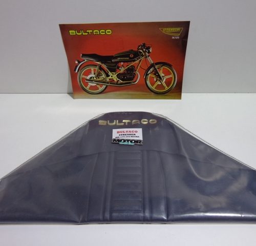Funda asiento bultaco streaker 75 y 125 negra