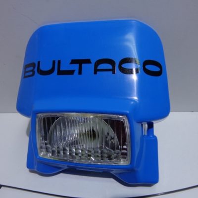 Careta porta faros bultaco sherpa azul