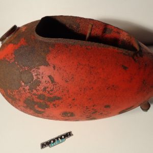 DEPOSITO ROJO REDONDO AÑOS 50