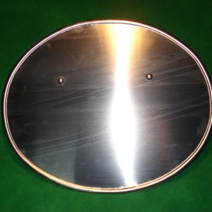 PORTA NUMEROS OVALADO DE ALUMINIO CON ANCLAJES