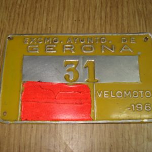 CHAPA BICICLETA DE GIRONA DE 1967