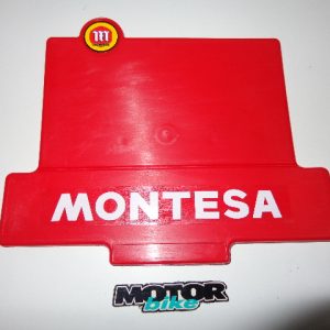 PORTA NUMEROS MONTESA COTA EN ROJO CON ADHESIVOS