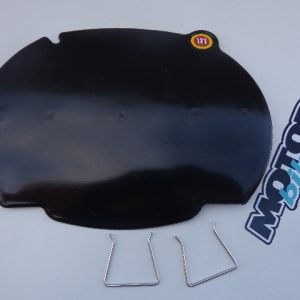 PORTA NÚMEROS MONTESA CAPPRA NEGRO CON ADHESIVO Y CLIPS