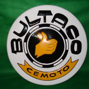 LETRERO DE BULTACO DE 60 DIÁMETRO