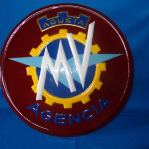 LETRERO MV DE 60 CM DIÁMETRO