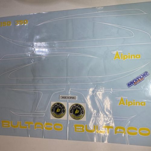 JUEGO ADHESIVOS BULTACO ALPINA 350 MOD 213