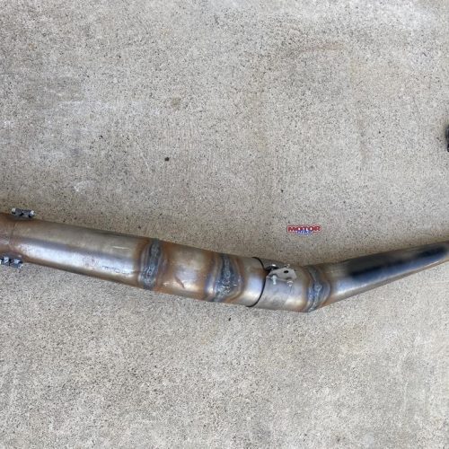 Escape bultaco streaker 75 y 125 cc, "BLANCA"