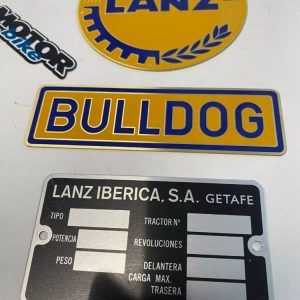 Tres chapas tractor LANZ BULLDOG